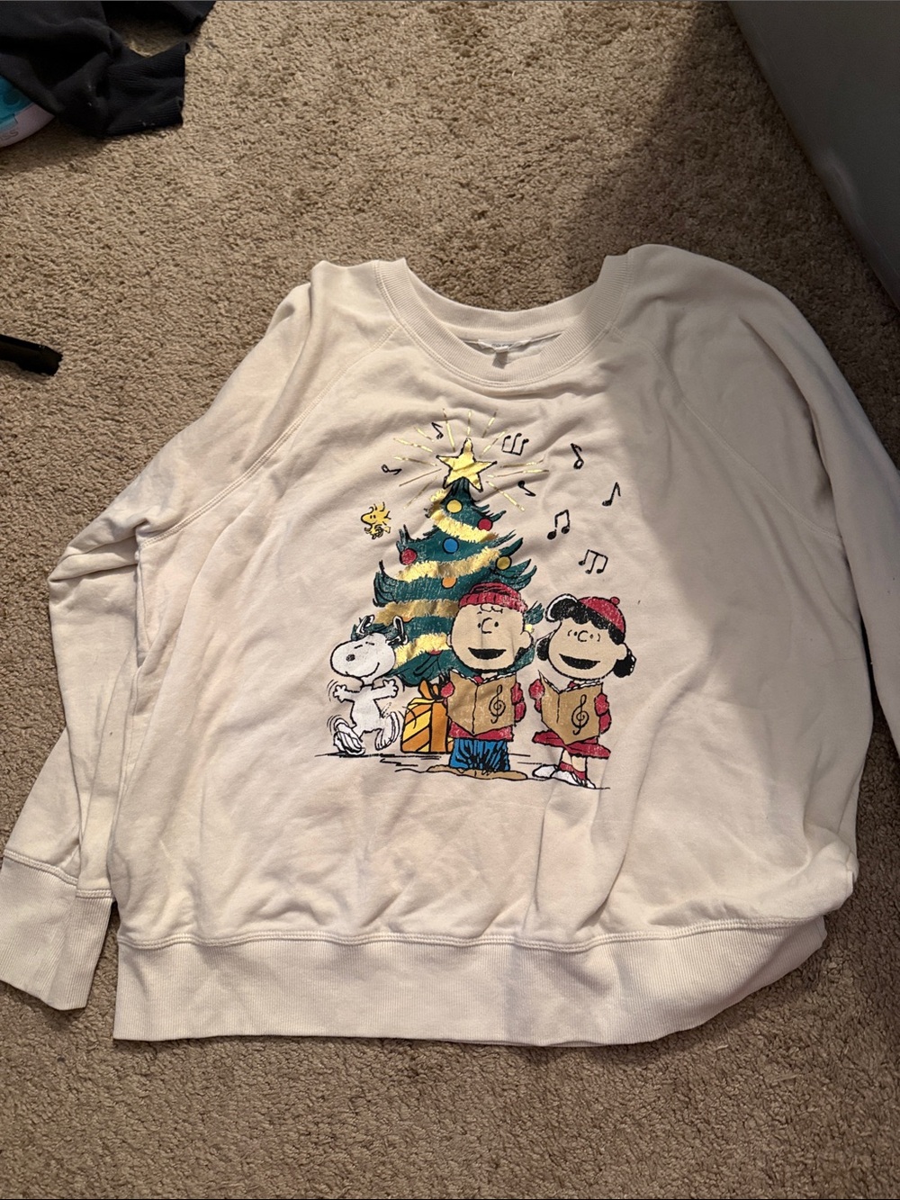 Maurices Soft Cream Pullover Sweatshirt